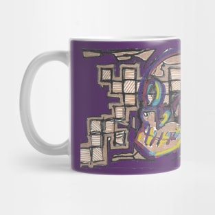 Mardi Gras Skull Mug